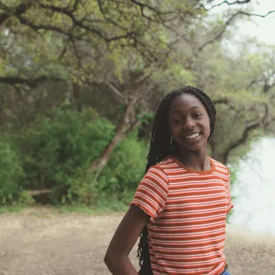 Young woman smiling at the camera